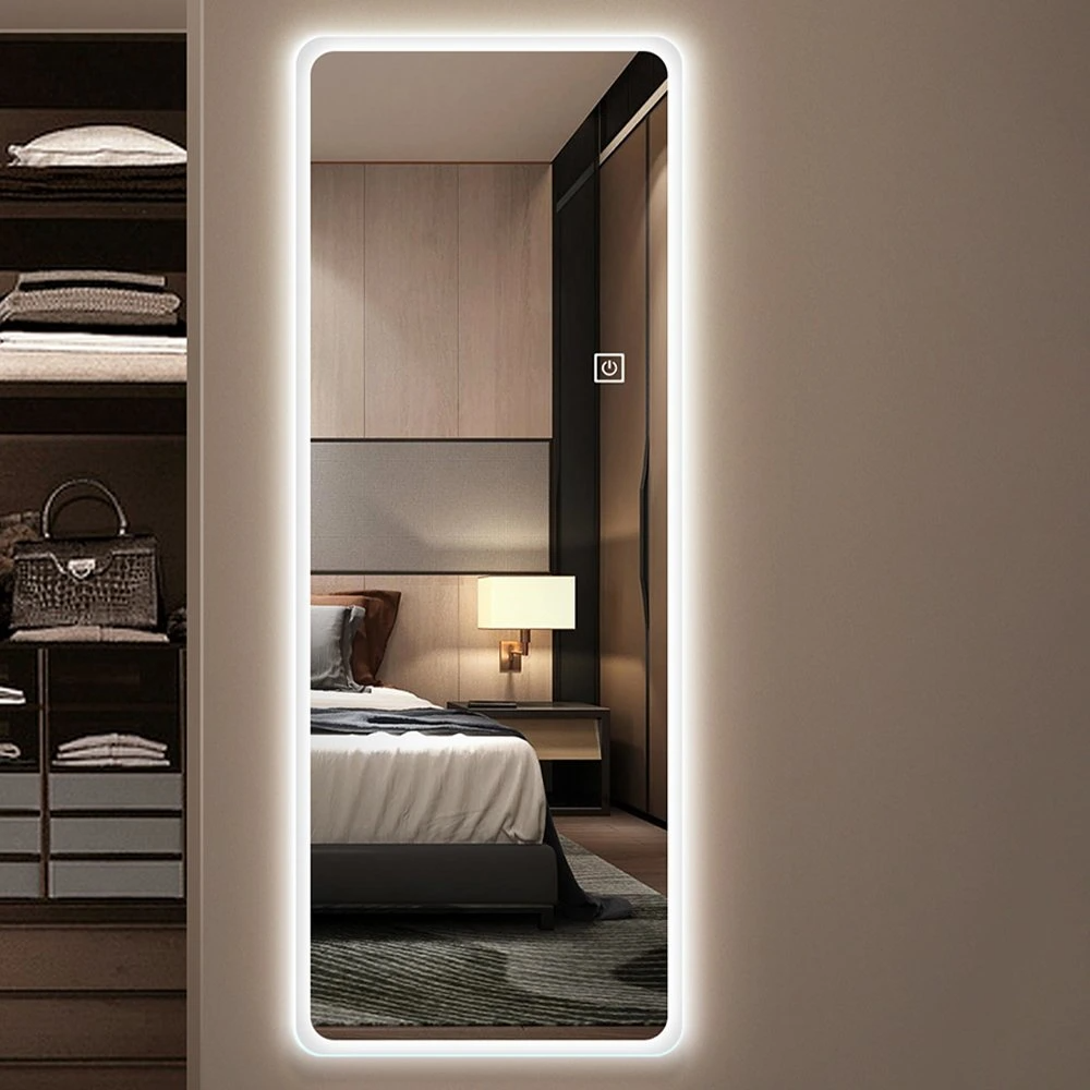 Espelho de LED para quarto de vestir completo com luzes