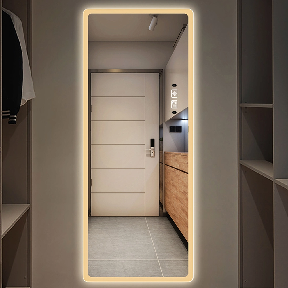 Espelho de LED para quarto de vestir completo com luzes