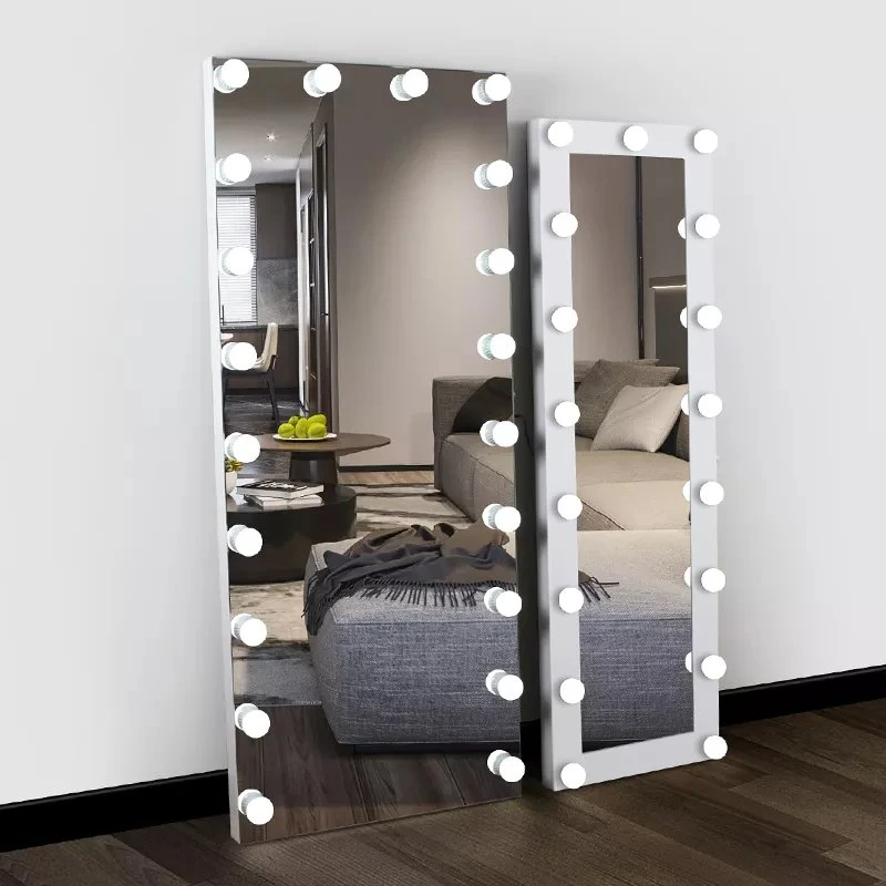 Alto-falante Bluetooth Salon Hollywood Comprimento do corpo inteiro Luzes LED Espelho de maquiagem