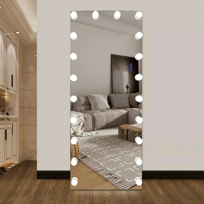 Alto-falante Bluetooth Salon Hollywood Comprimento do corpo inteiro Luzes LED Espelho de maquiagem