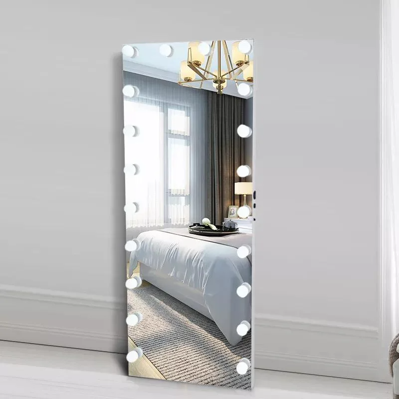 Alto-falante Bluetooth Salon Hollywood Comprimento do corpo inteiro Luzes LED Espelho de maquiagem
