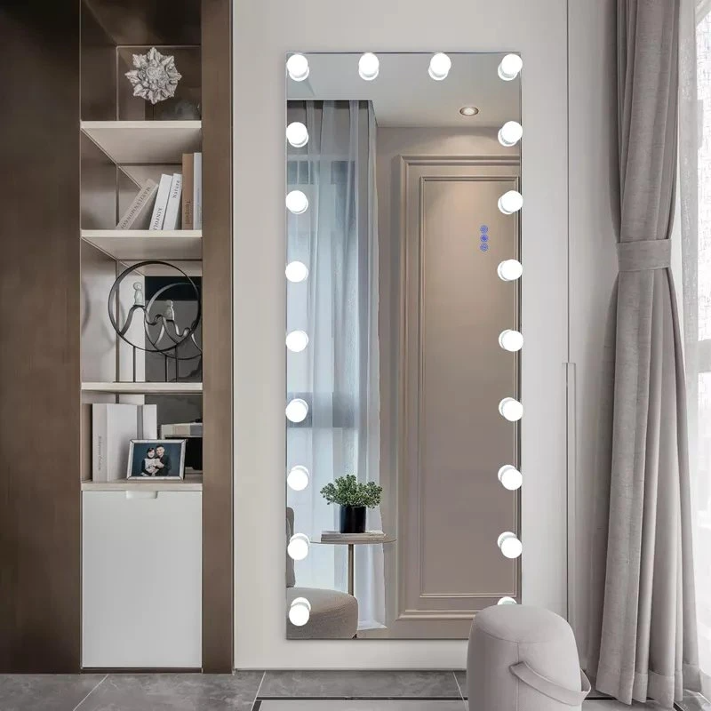 Alto-falante Bluetooth Salon Hollywood Comprimento do corpo inteiro Luzes LED Espelho de maquiagem