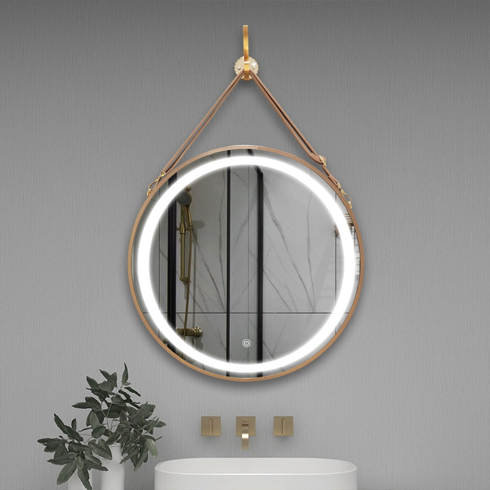 Espelho de banheiro retroiluminado retroiluminado LED moderno para decoração de casa com luz