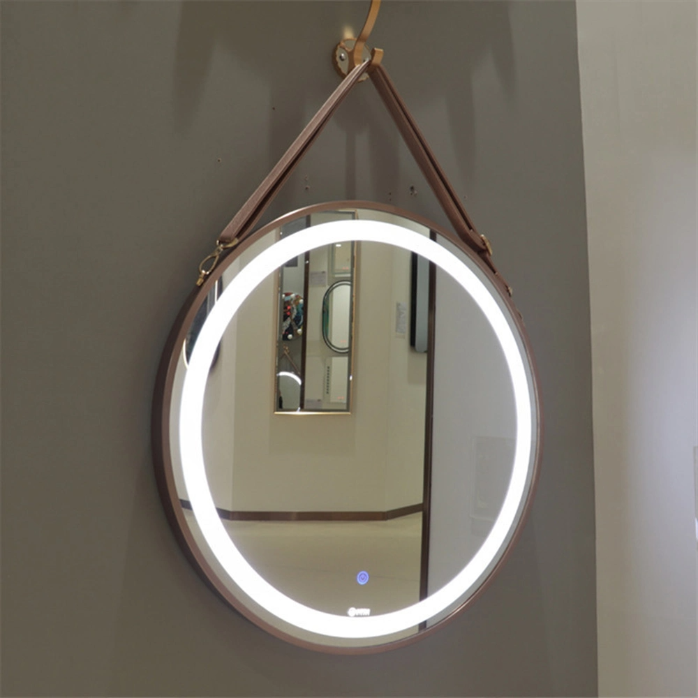 Espelho de banheiro retroiluminado retroiluminado LED moderno para decoração de casa com luz