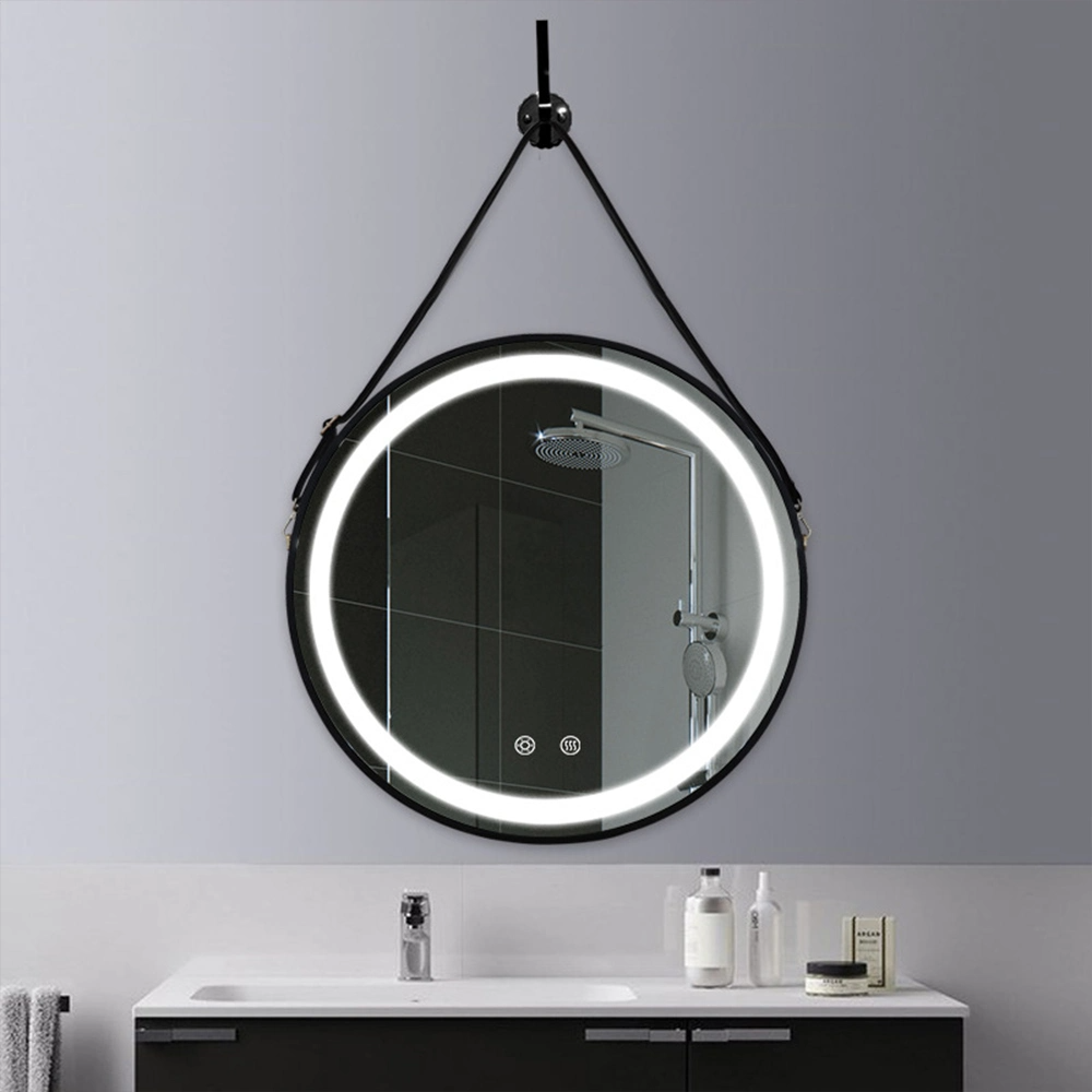 Espelho de banheiro retroiluminado retroiluminado LED moderno para decoração de casa com luz