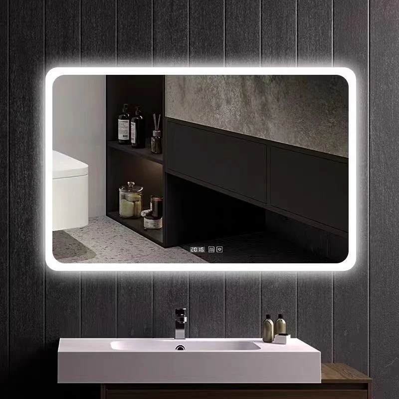 Espelho de banheiro pessoal personalizado retroiluminado LED espelho de maquiagem à prova d'água com luz